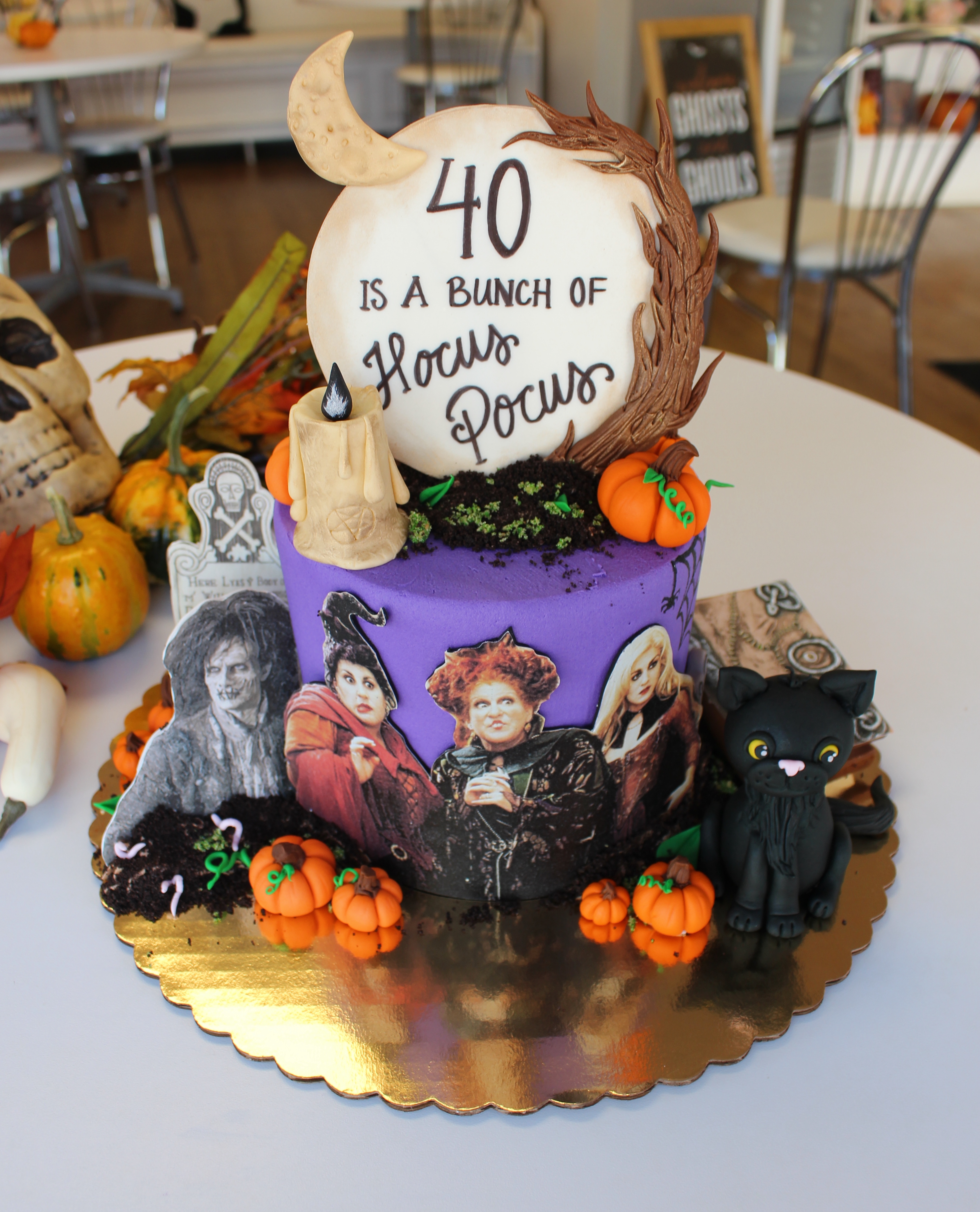 Hocus Pocus Halloween Themed Birthday Cake