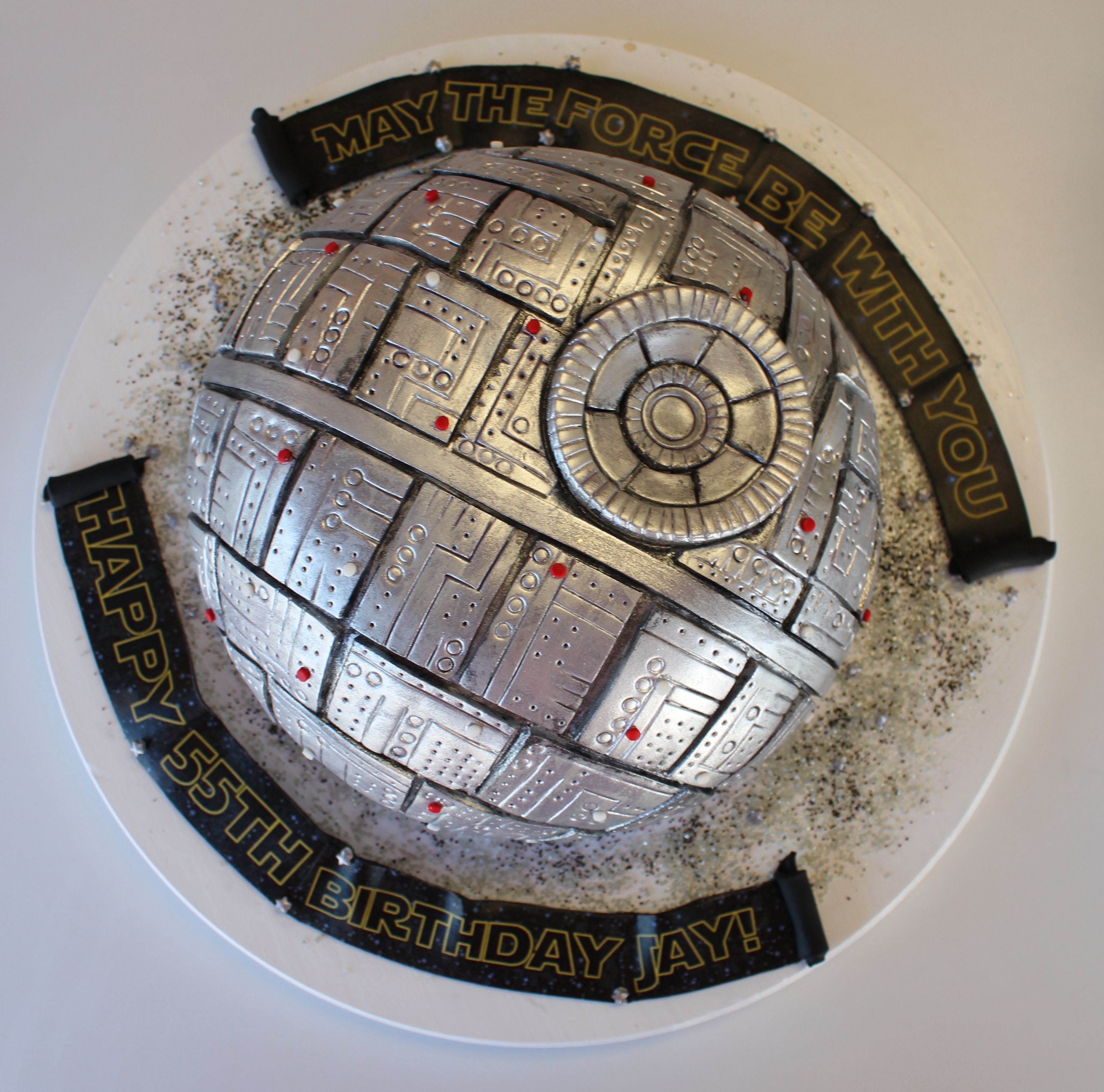 Star Wars Death Star Round Cake