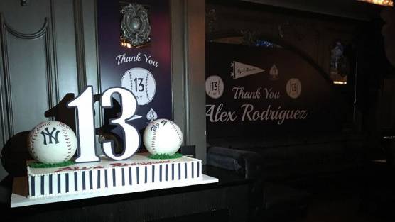 Alex Rodriguez NY Yankees Retirement Cake