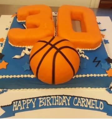 Carmelo Anthony Birthday Cake