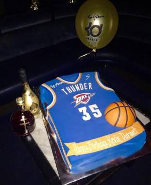 Kevin Durant OKC Thunder Birthday Cake