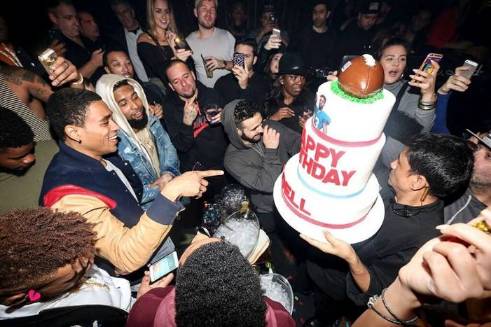 Odell Beckham Jr NY Giants Three Tier Birthday Cake at 1Oak